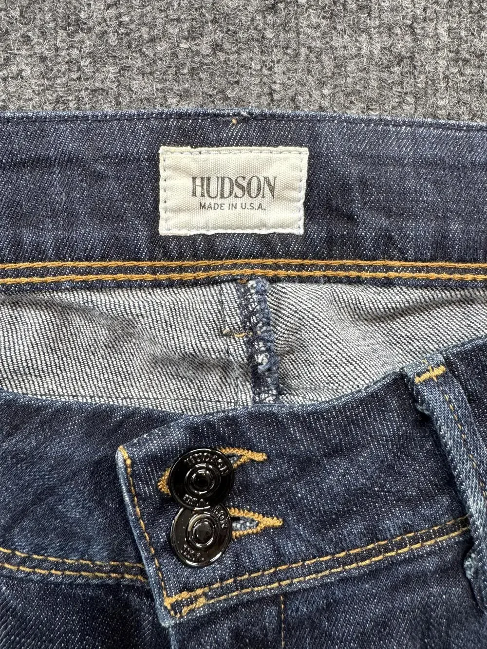 Hudson Collin Skinny Jeans Womens 29 Blue Dark Wash Flap Pocket Denim Stretch